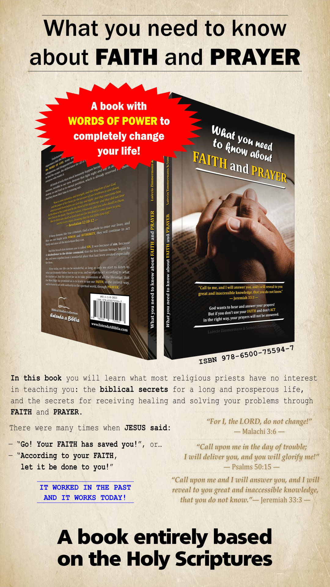 Book: What you need to know about FAITH and PRAYER - ISBN 9786500755947